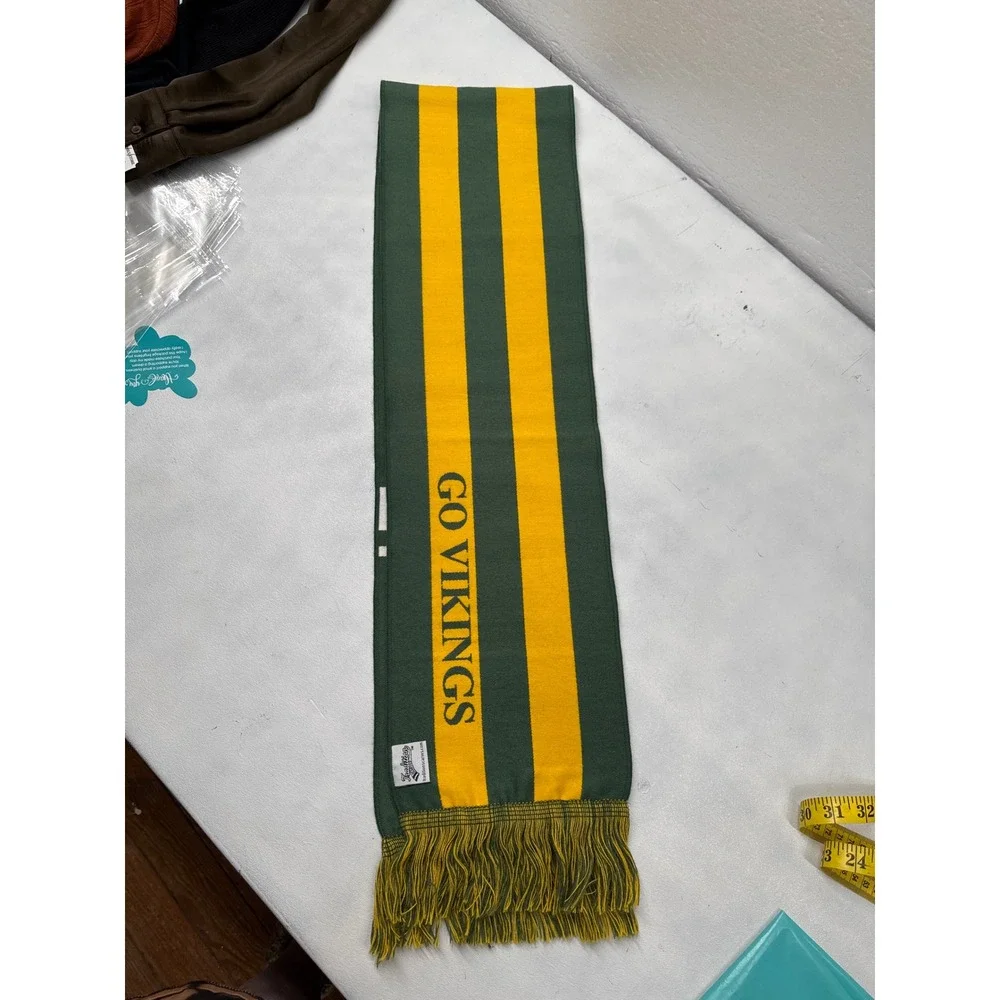 White Oak‎ Vikings Scarf Green Gold High School Football Spirit Fan Traditions